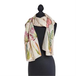 Scarf Pop Flowers Pink