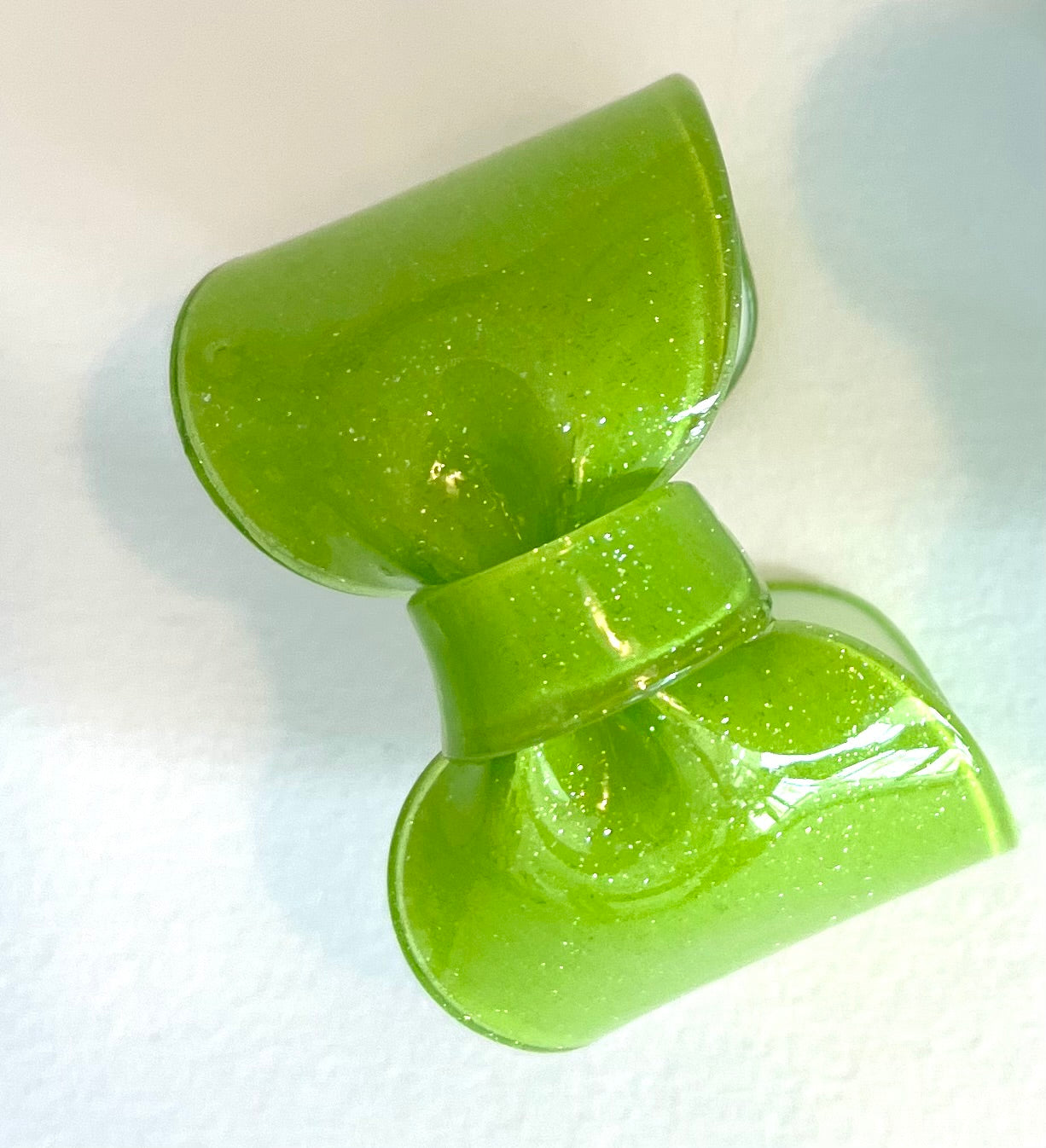 Bracelet Lucite Bow Green