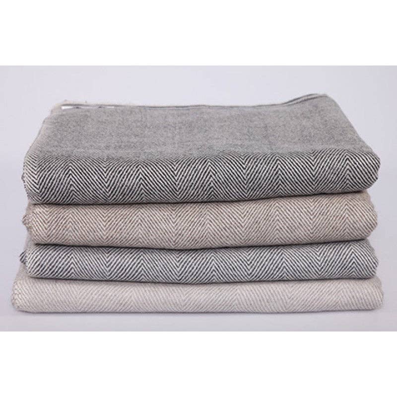 Herringbone Cashmere Blanket