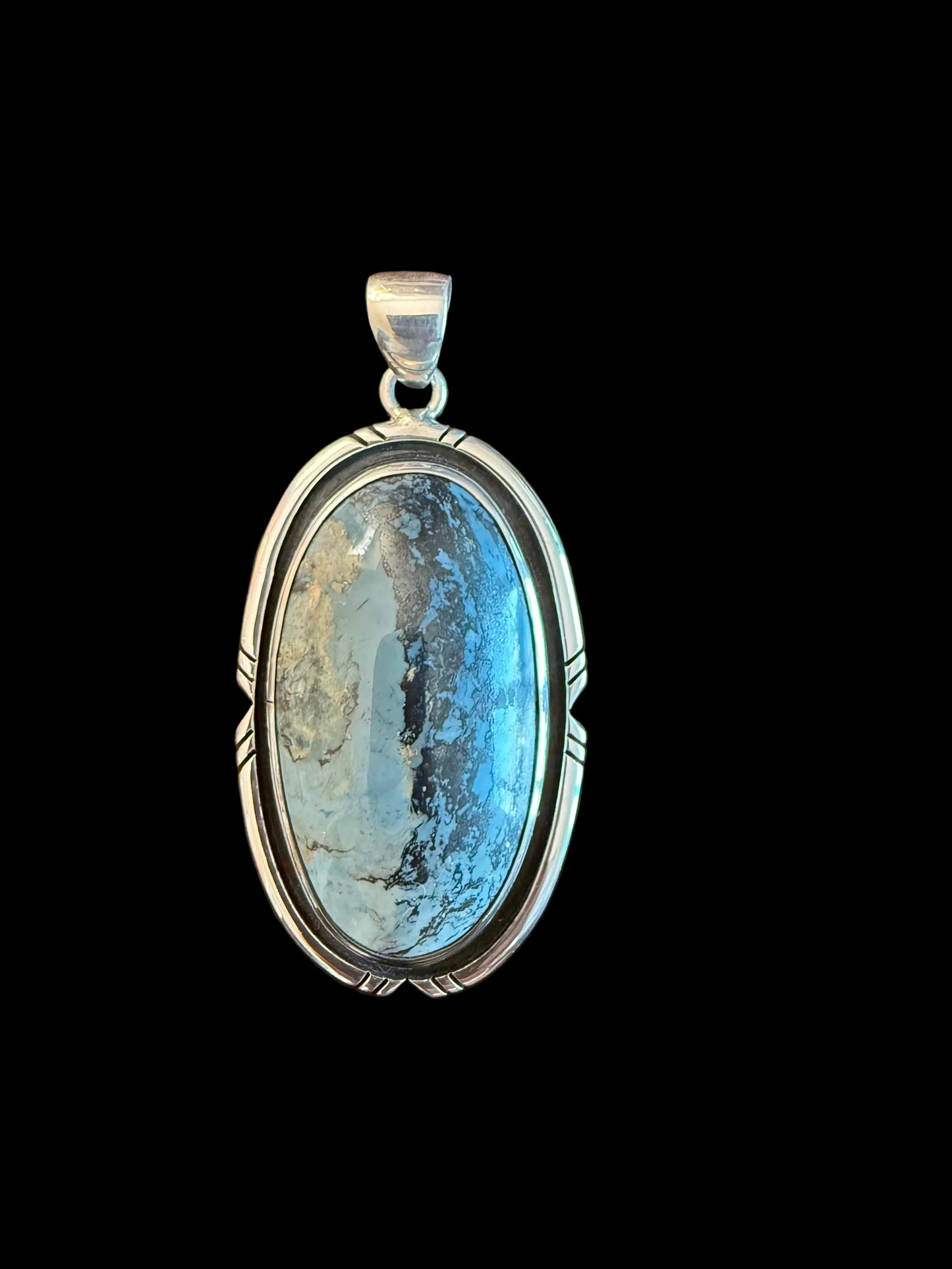 Pendant Aztec Lapis & Sterling