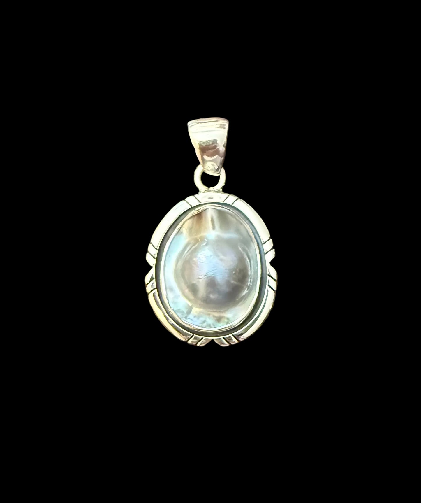 Pendant Blister Pearl in Sterling
