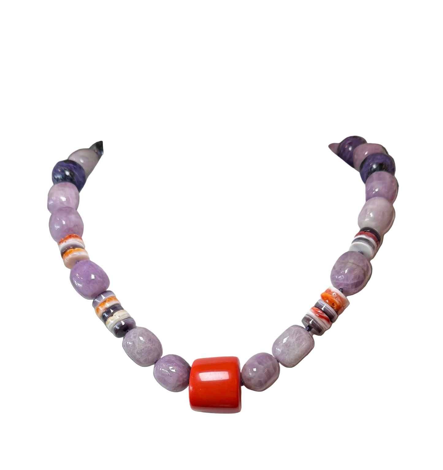 KUNZITE, CHAROITE, WAMPAUM BEADS, & GIANT CORAL