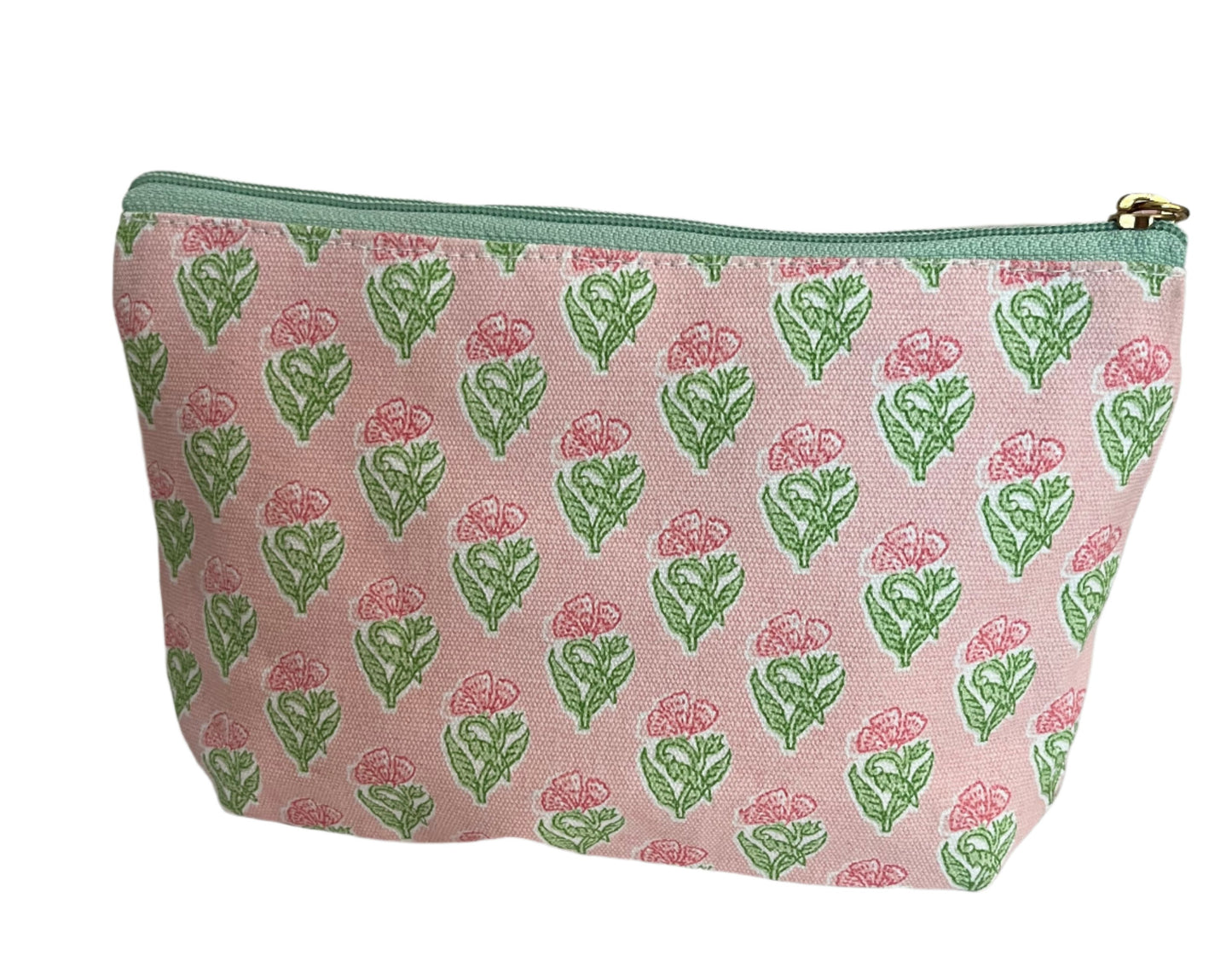 Pouch Floral Block Print Large