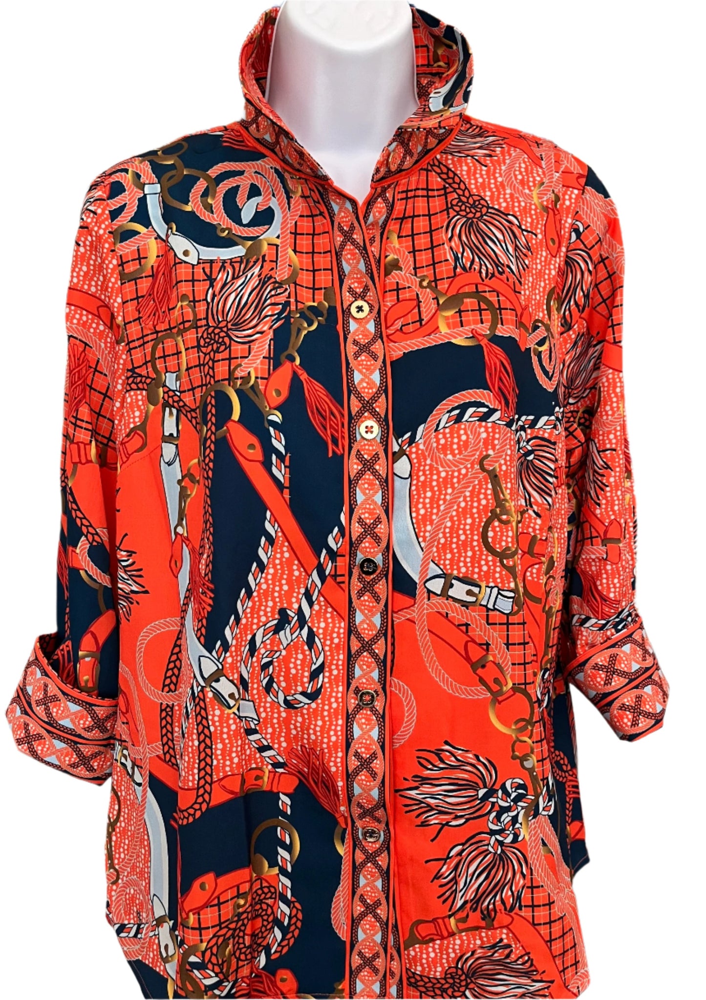 Boyfriend Shirt Ditto Orange M