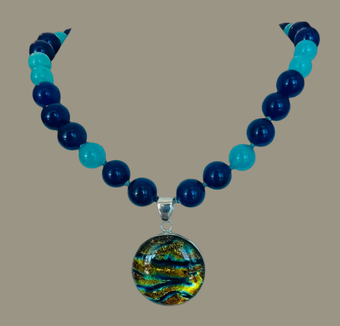 Necklace Dicroic Glass Pendant