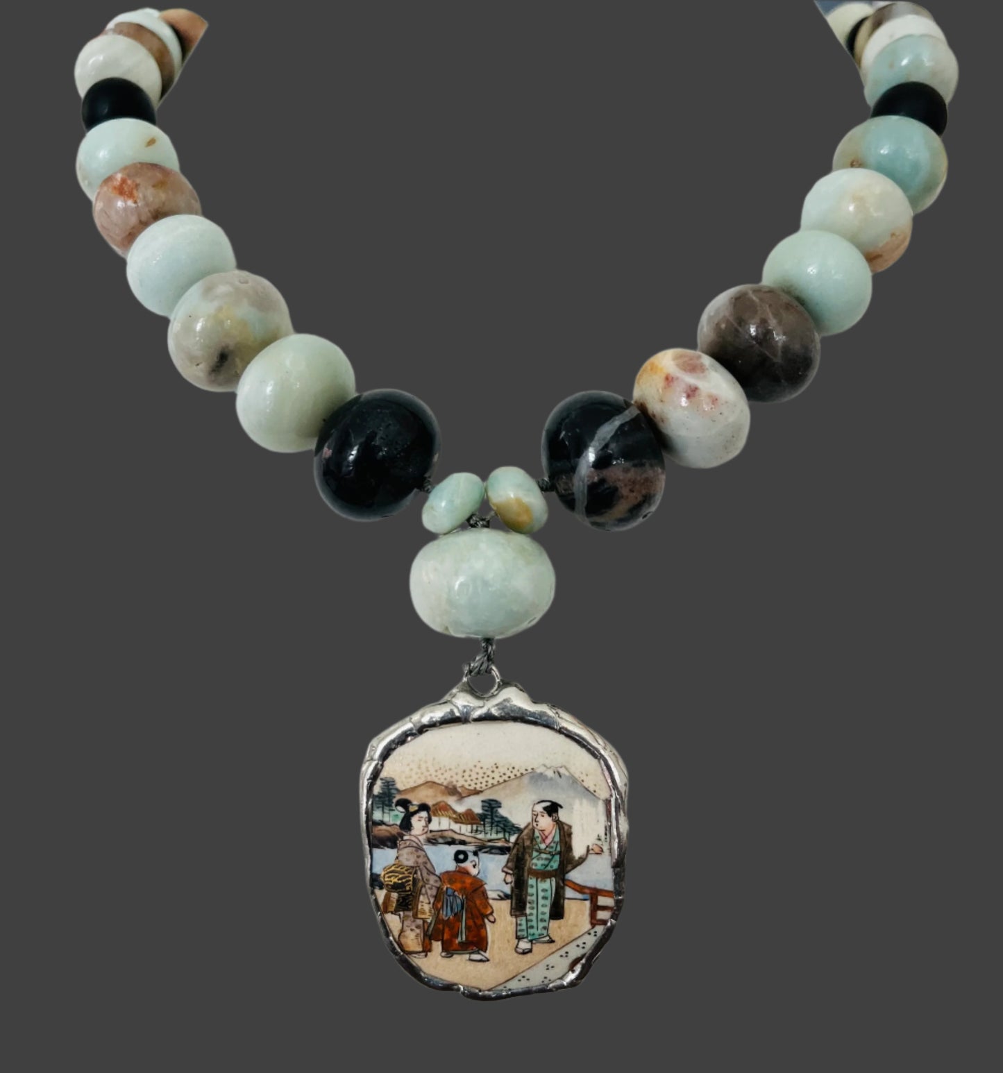 Japanese Family's Sunday at Mt. Fuji