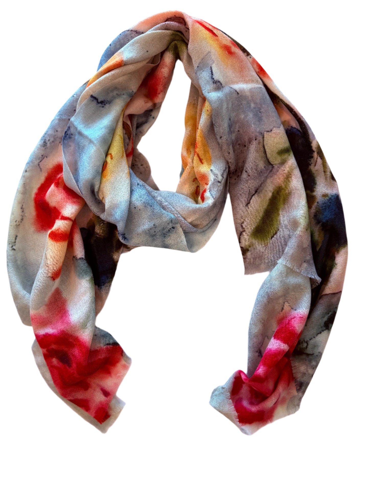 Scarf Hand Painted Cashmere #1