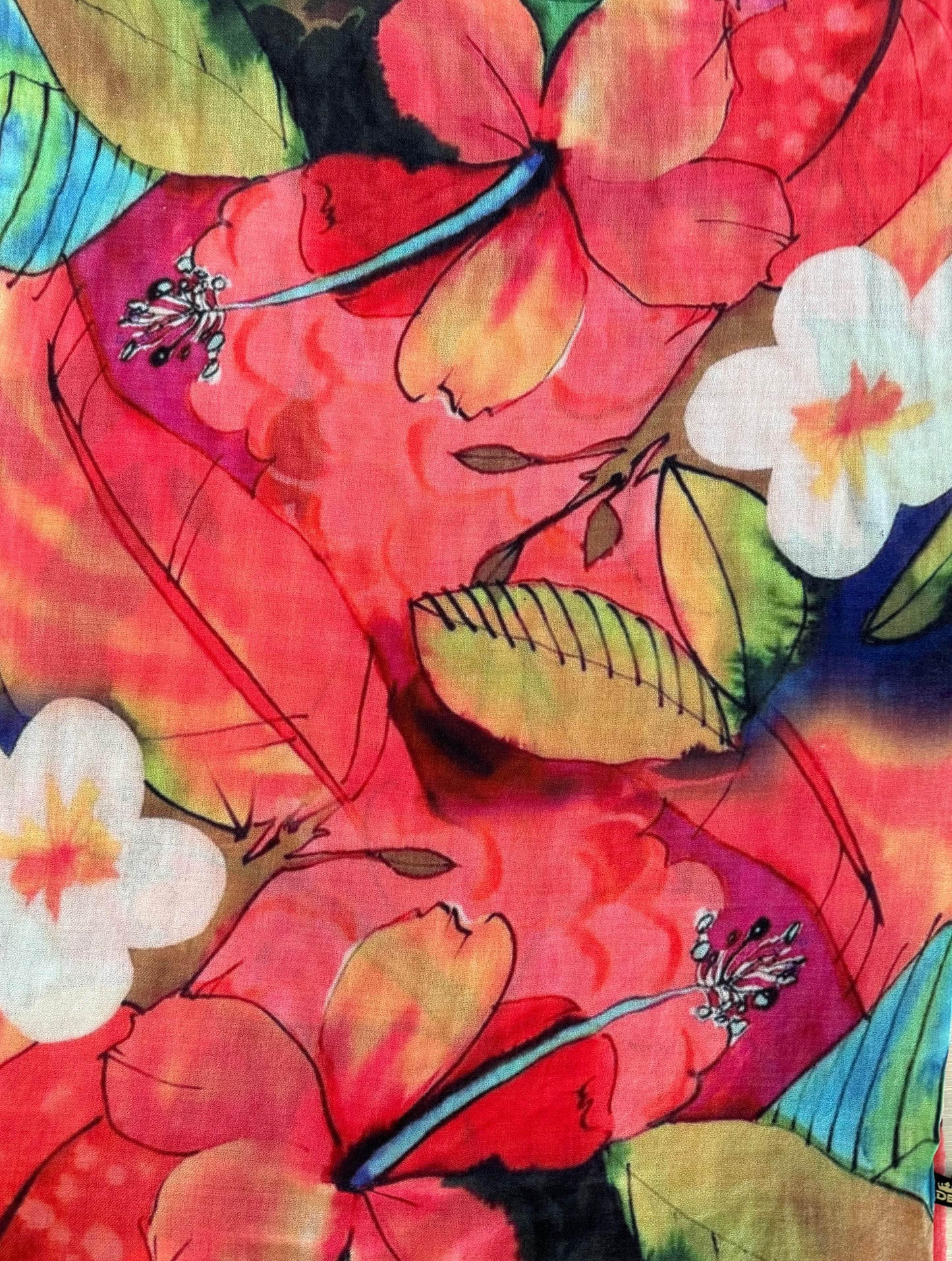 Scarf Hand Painted Cashmere #2