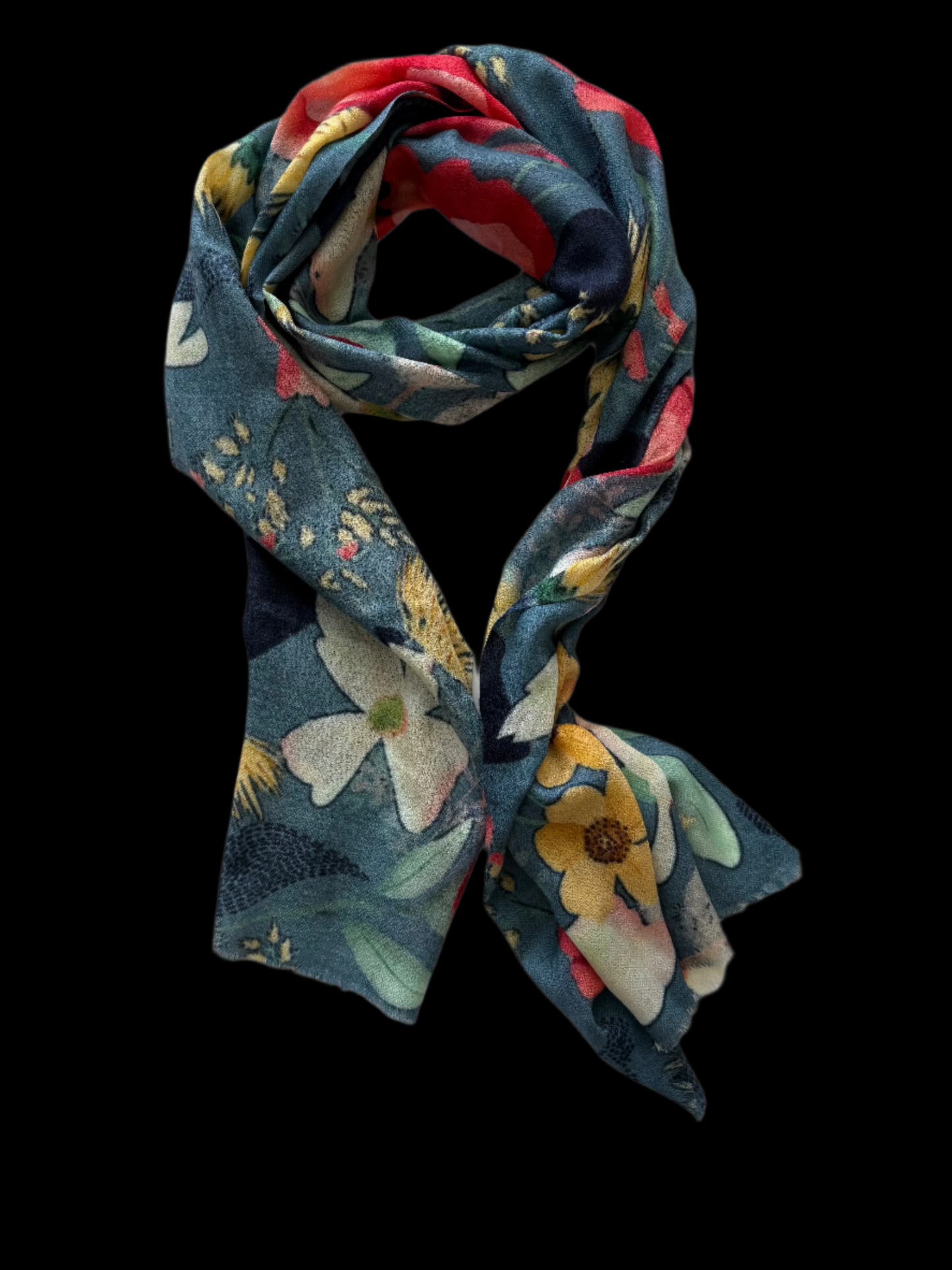 Scarf Hand Painted Cashmere #3