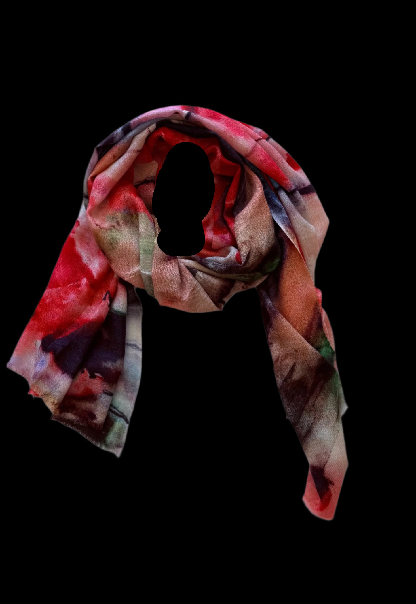 Scarf Hand Painted Cashmere #4