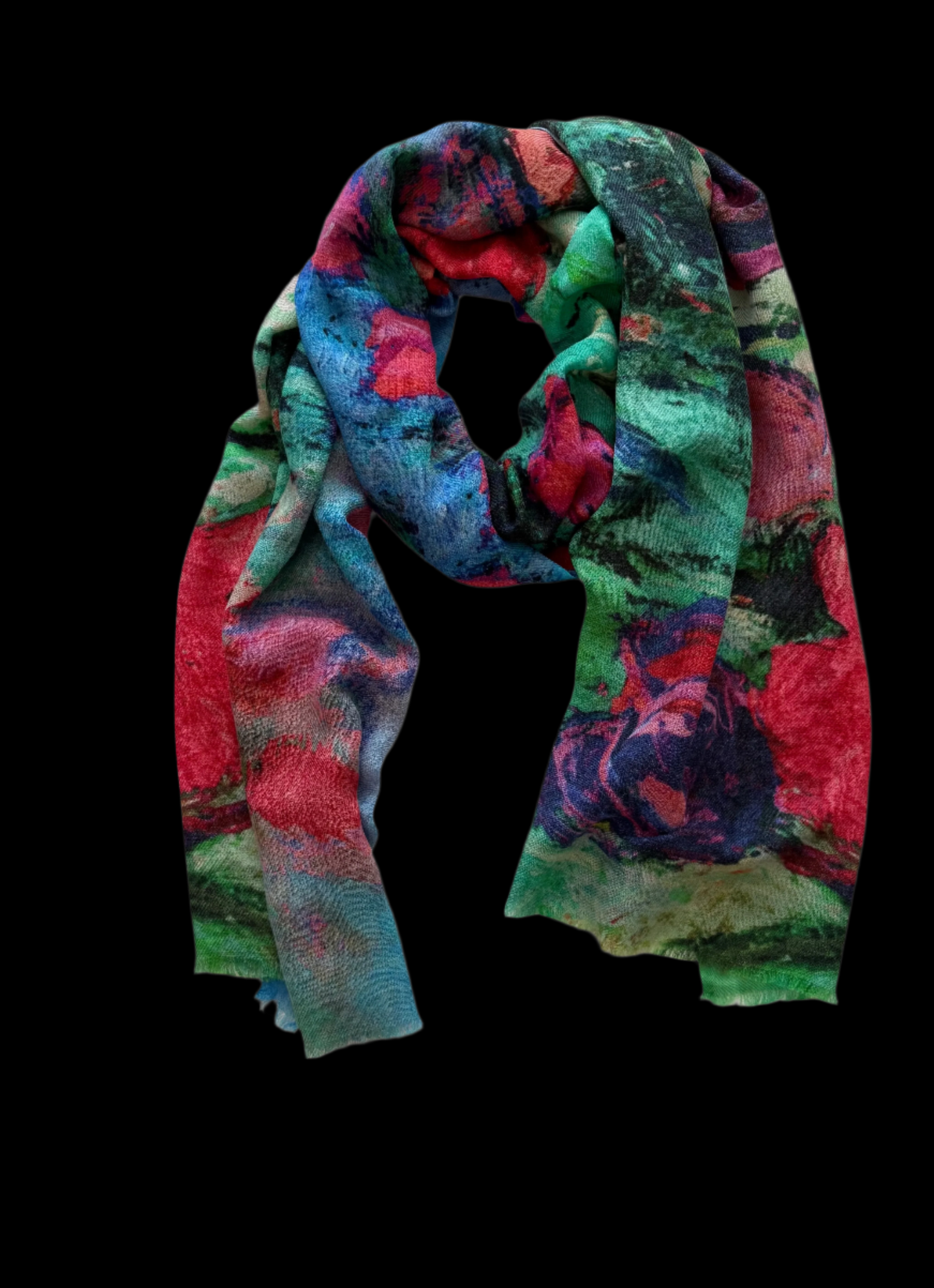 Scarf Hand Painted Cashmere #6