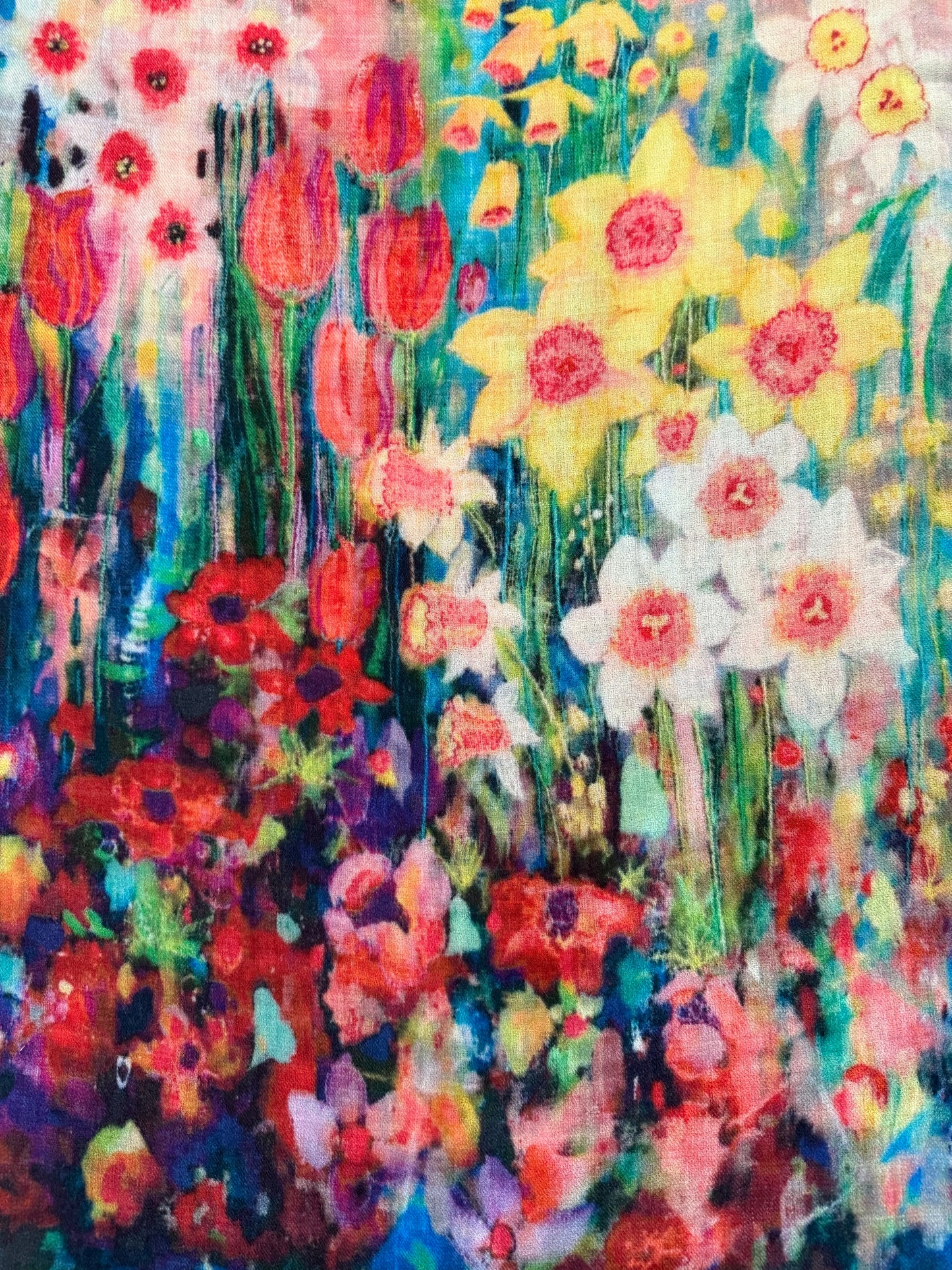 Scarf Hand Painted Cashmere #8