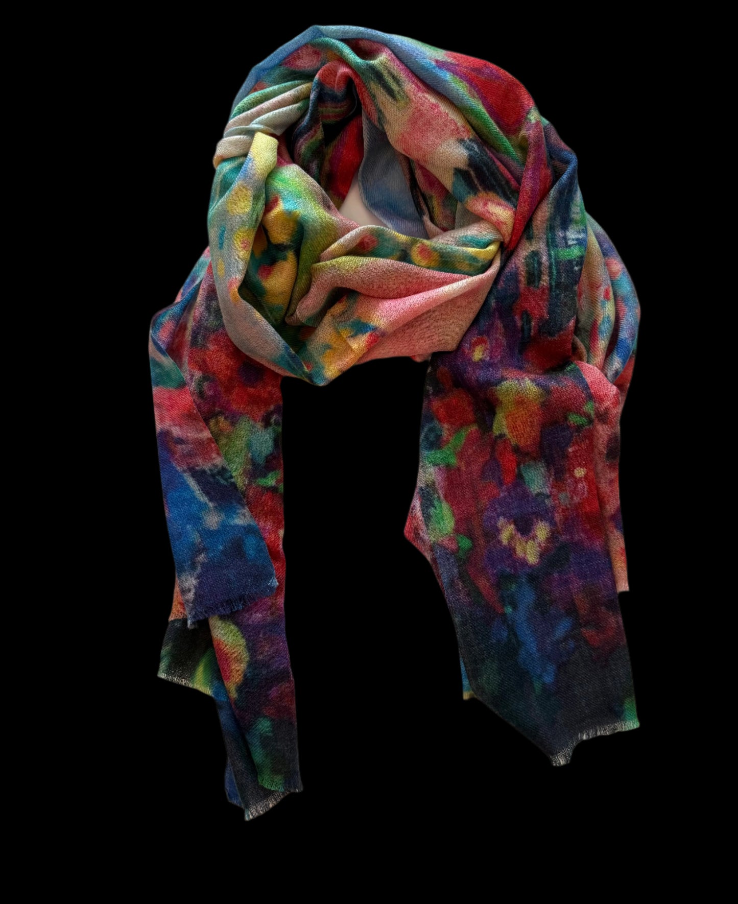 Scarf Hand Painted Cashmere #8