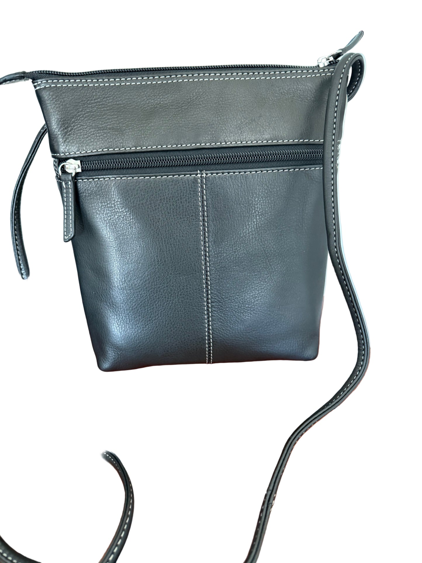 Crossbody Bag of Leather & Calf Hair