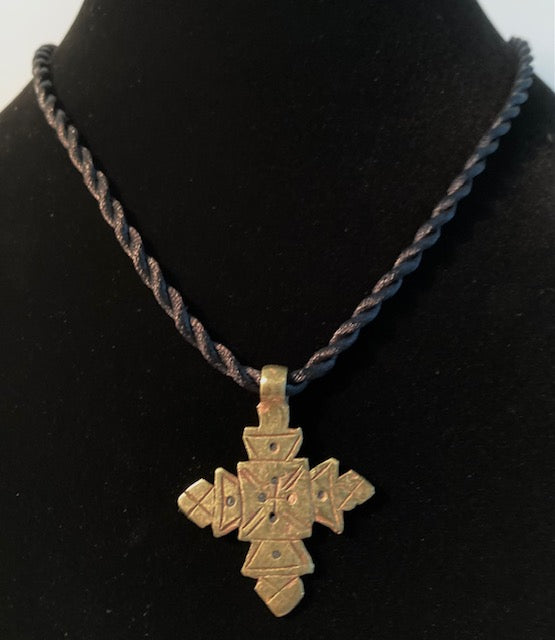 Ethiopian Cross- Brass