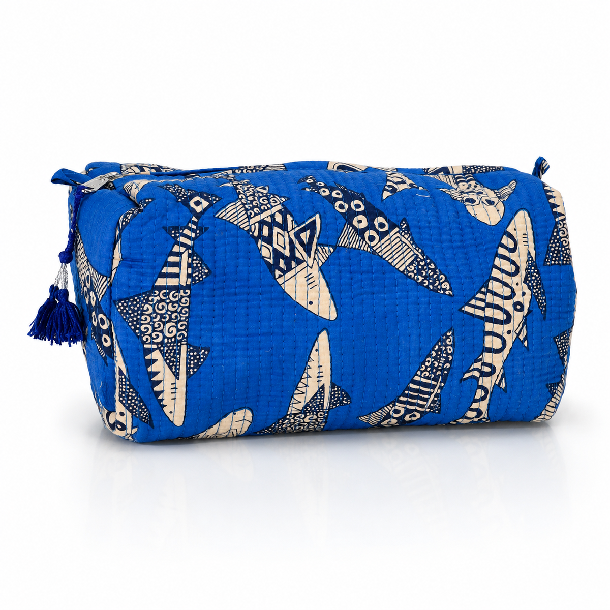 Cotton Block Print Pouch Set- 2 in a Set