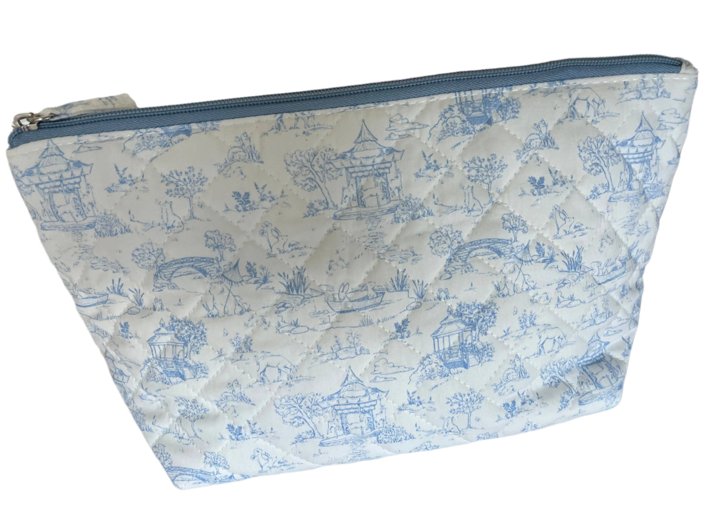 Pouch Animal Toile Blue Lg
