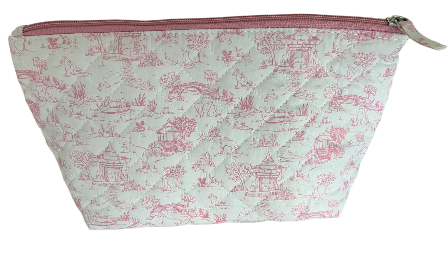 Pouch Animal Toile Pink LG