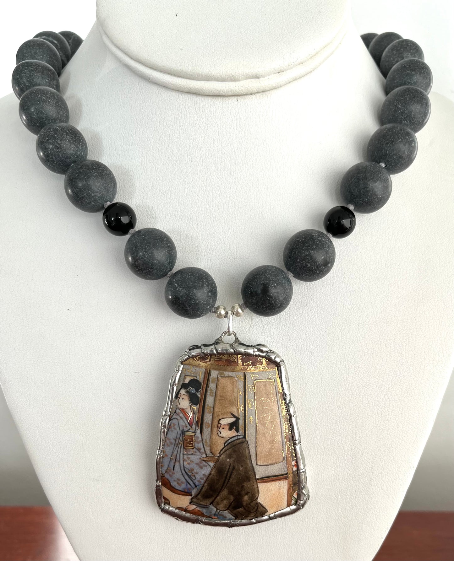 Necklace Satsuma Porcelain