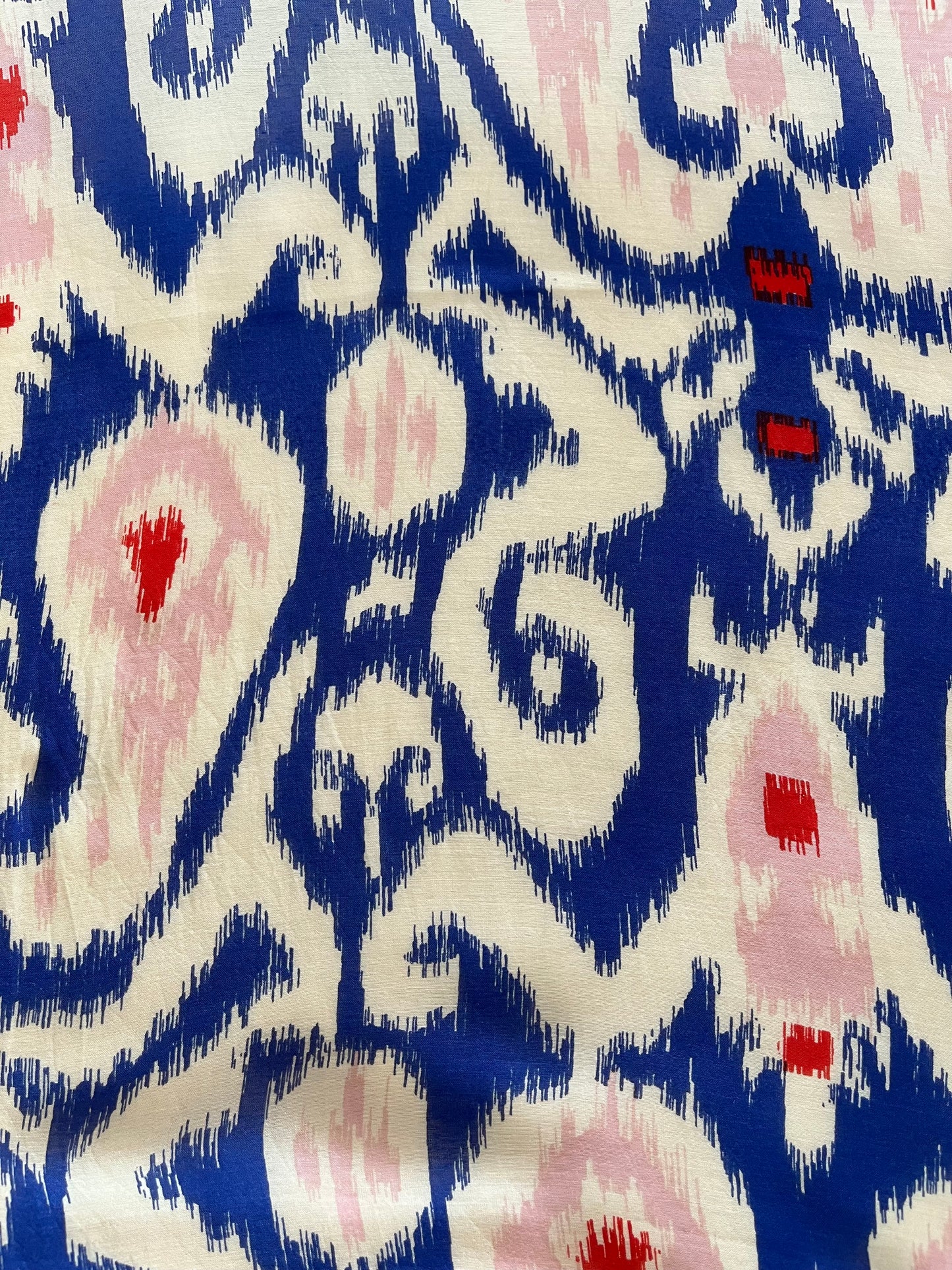Scarf Ikat Blue Print