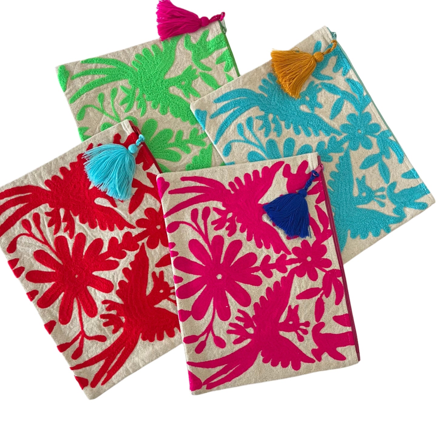 Flora & Fauna Embroidered Multipurpose Pouch