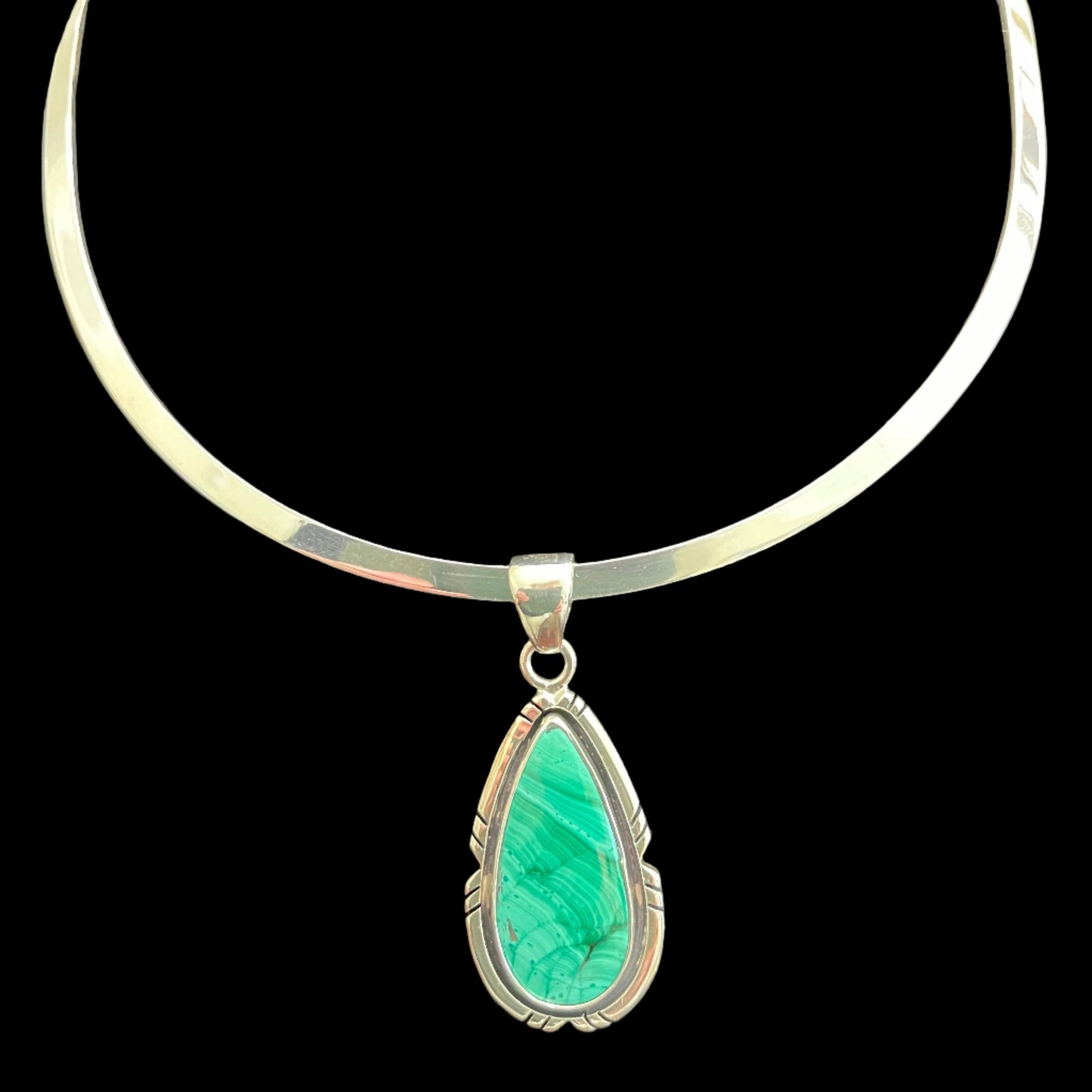 Pendant Malachite/ Sterling