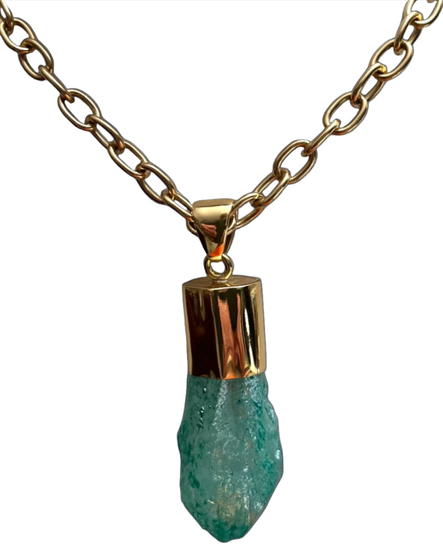 Pendant Aqua Aura Quartz/ Alchemia