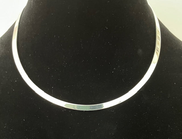 Neckring Silverplate Open Round