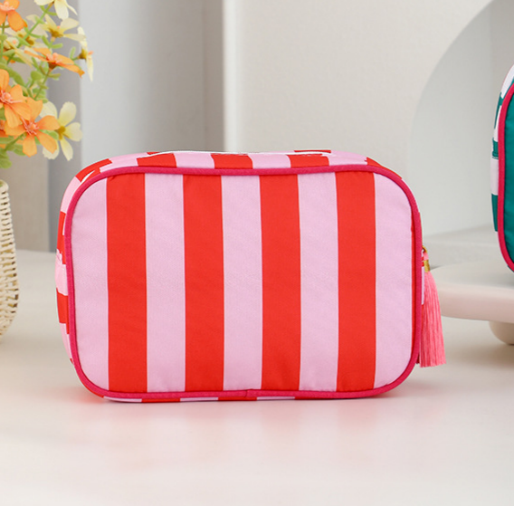 Cosmetic Bag Colorful Striped