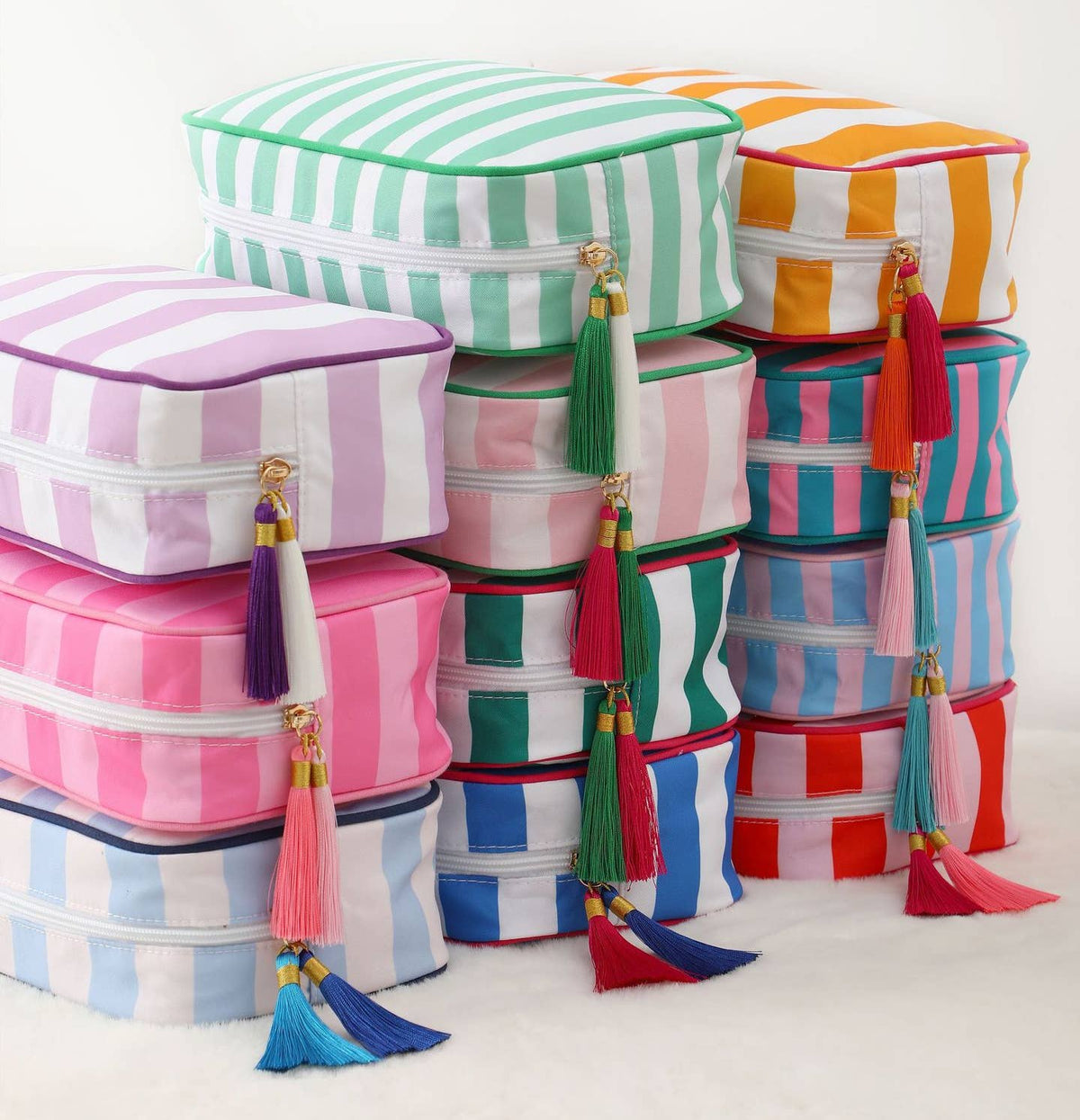 Cosmetic Bag Colorful Striped