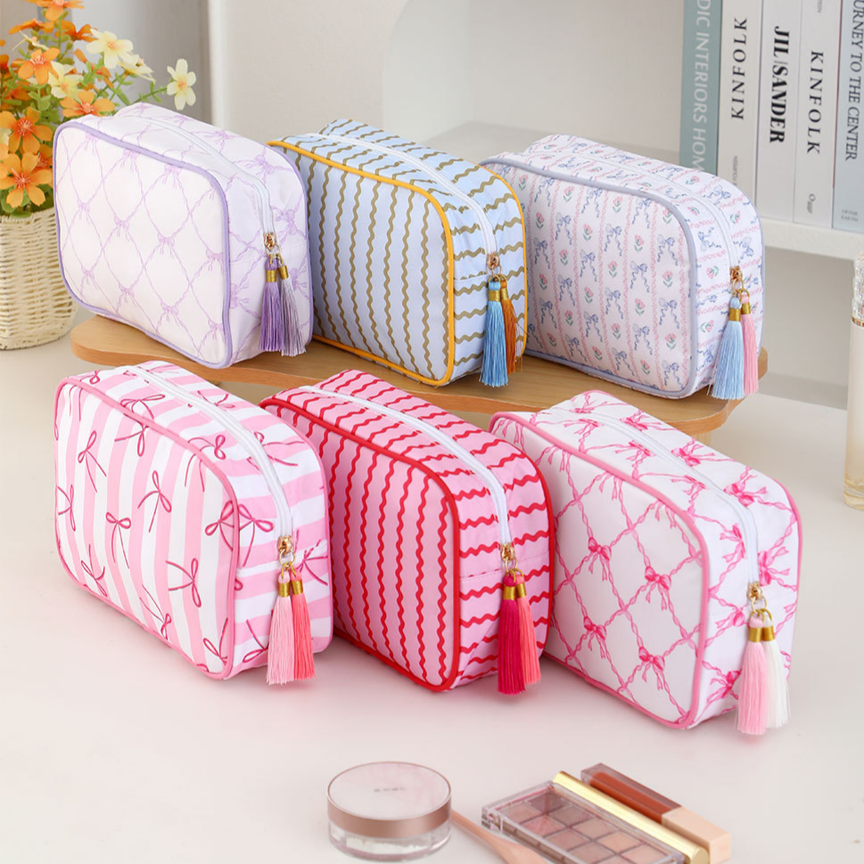 Cosmetic Bag Colorful Striped