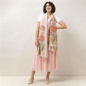 Scarf Pop Flowers Pink