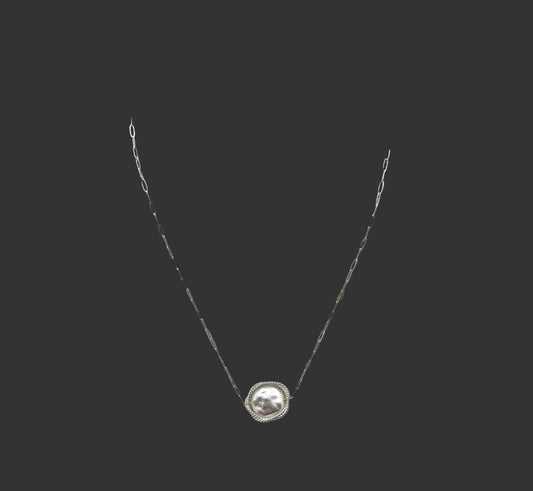 Elisia Coin Necklace - silver