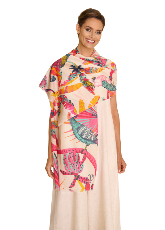 Cotton Scarf - Tropical Paradise