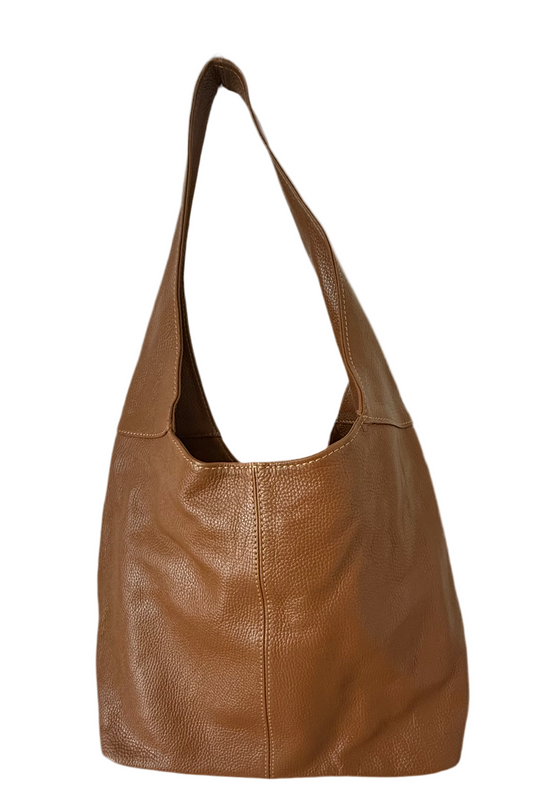 Saddle Brown Leather Handbag