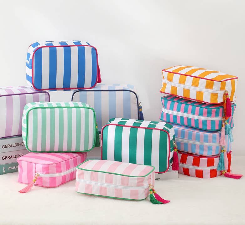 Cosmetic Bag Colorful Striped