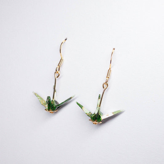 Small Crane Earrings