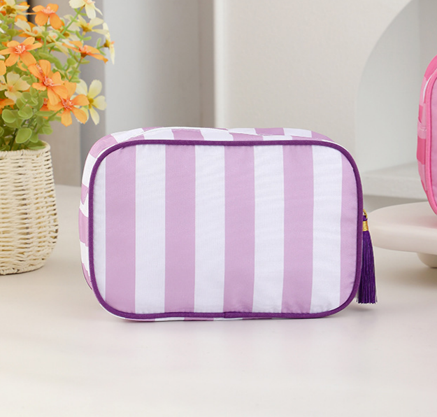 Cosmetic Bag Colorful Striped