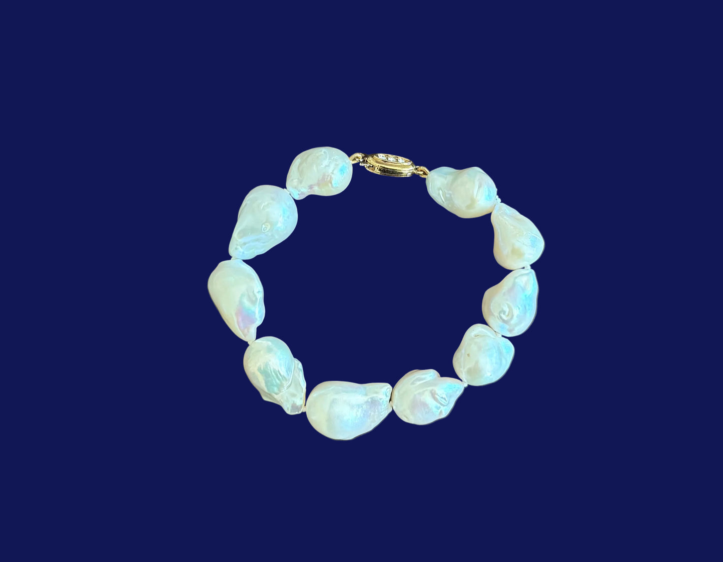 Bracelet Pearl White Fireball