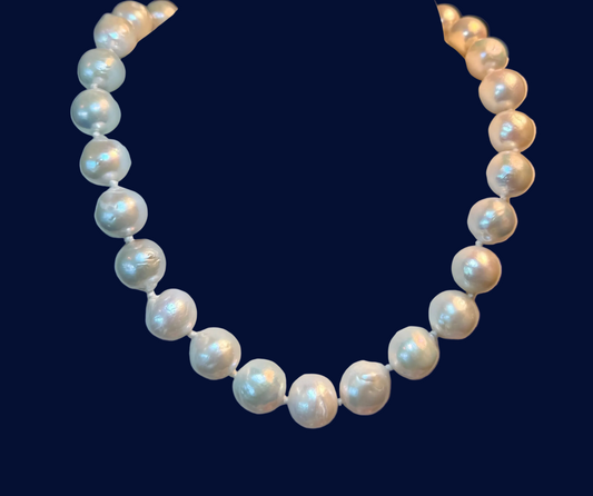 Semi Baroque White Pearls