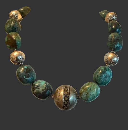 Turquoise & Tibetan Beads