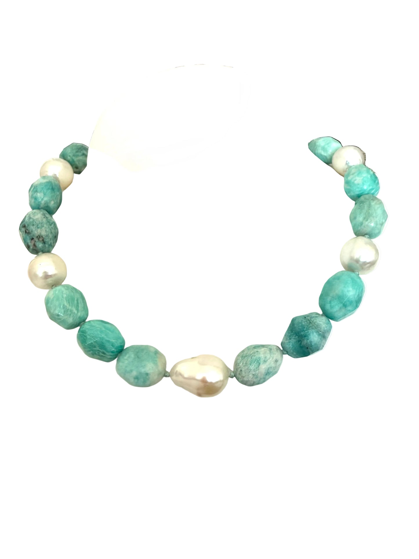 Amazing Amazonite and Baroque Pearls