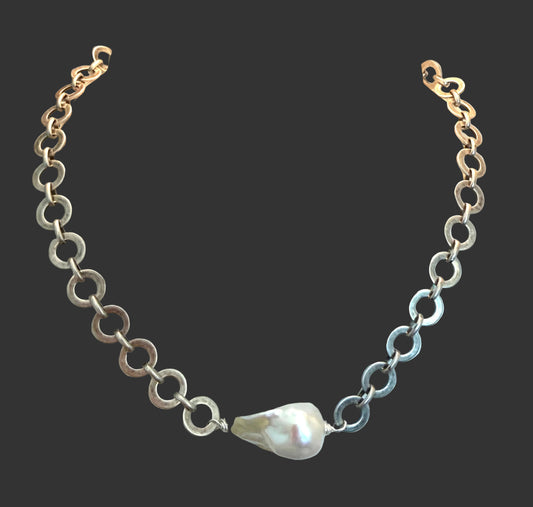 Arrabella Necklace Oxidized Silver