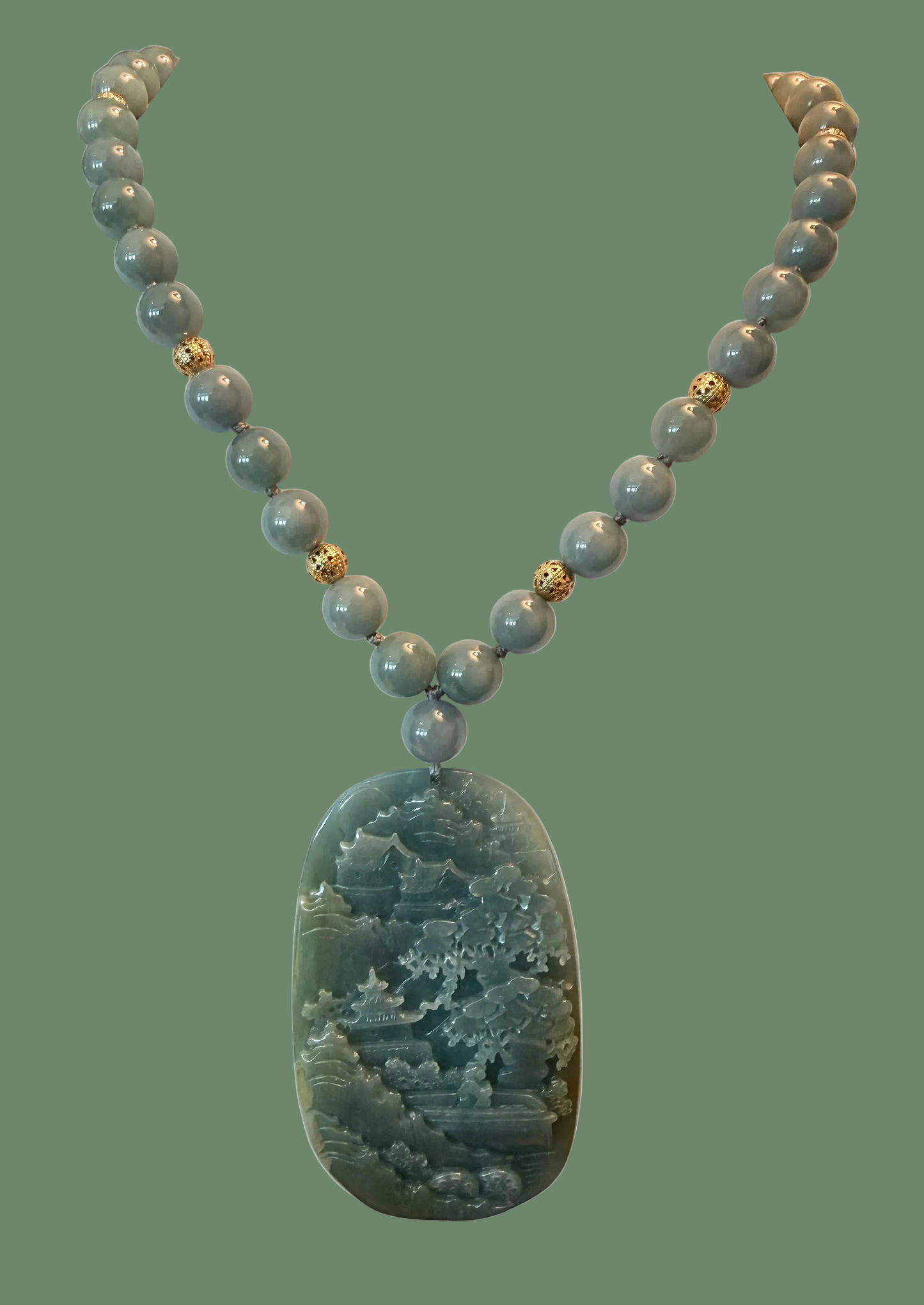 Jade Pendant with Scene