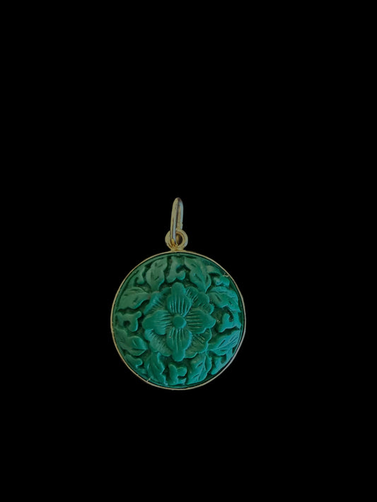 Pendant of Green Cinnabar