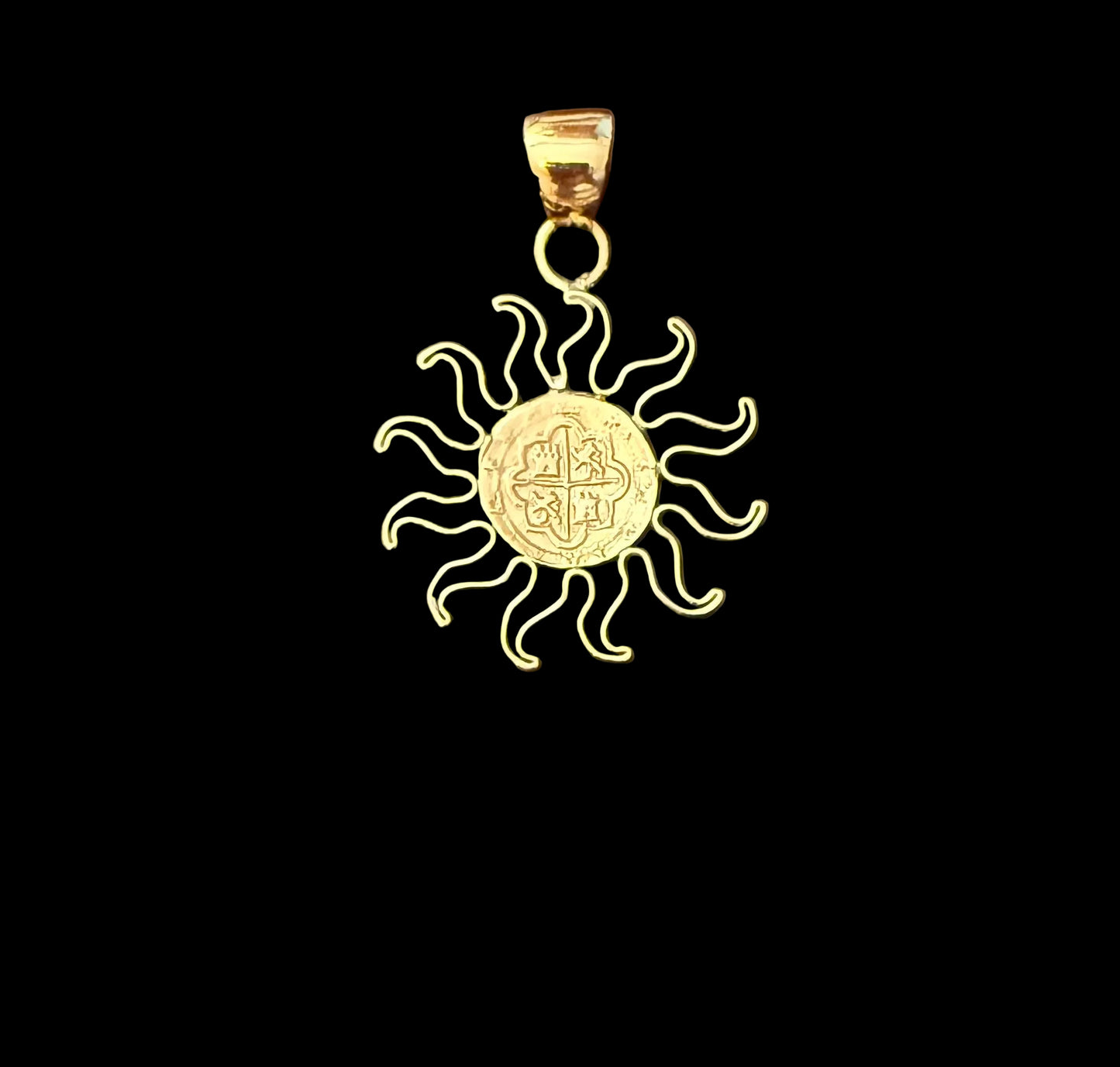 Pendant Sunburst Coin