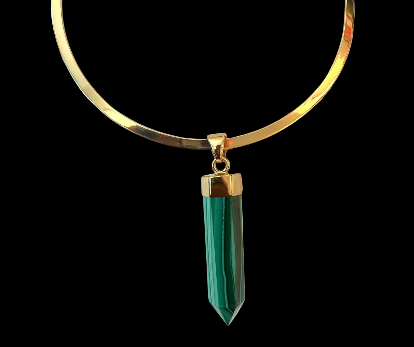 Malachite Point Pendant and Alchemia #2