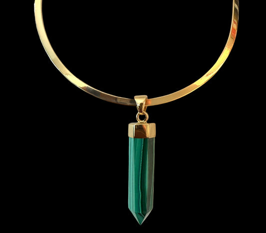 Malachite Point Pendant & Alchemia #1