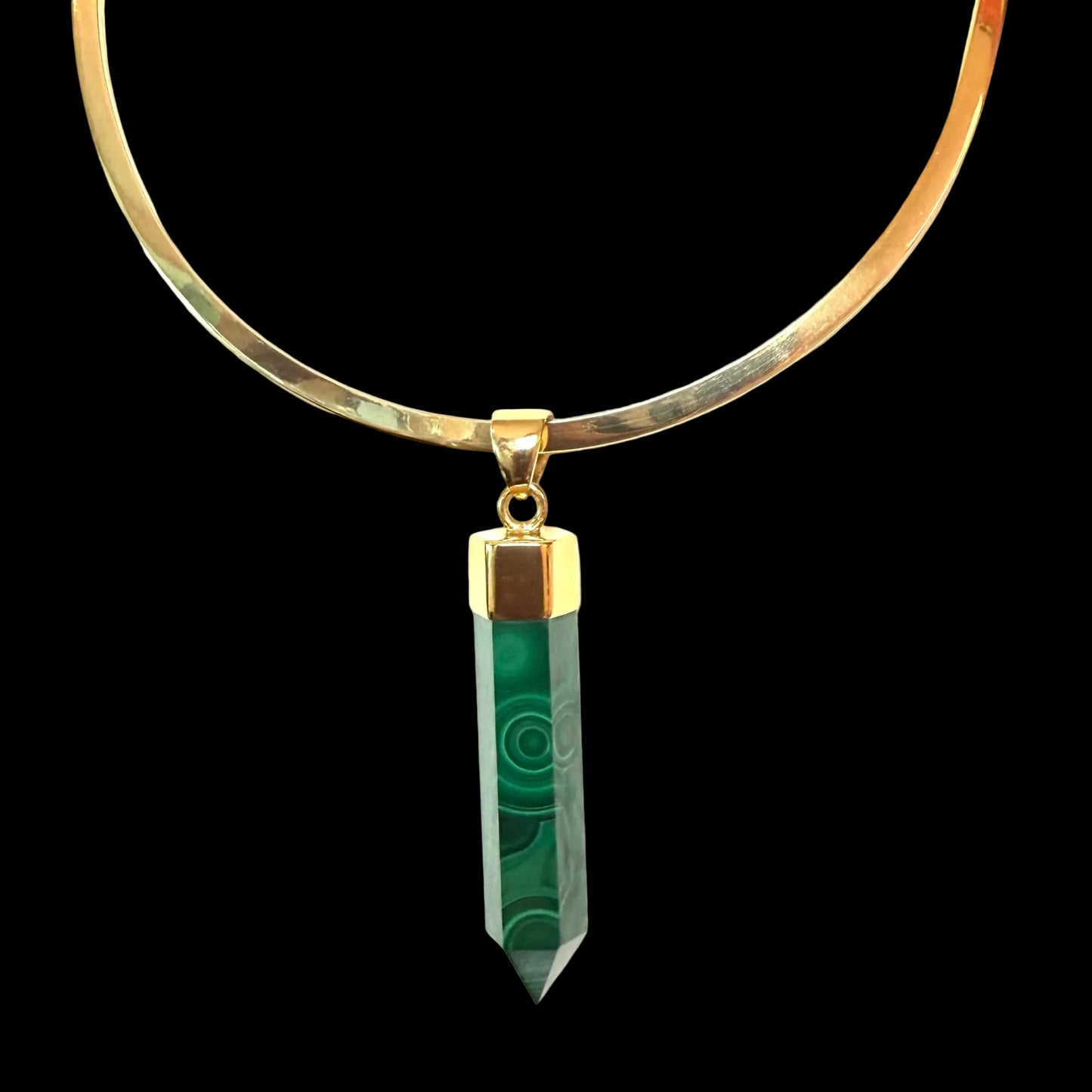 Malachite Point Pendant and Alchemia #2