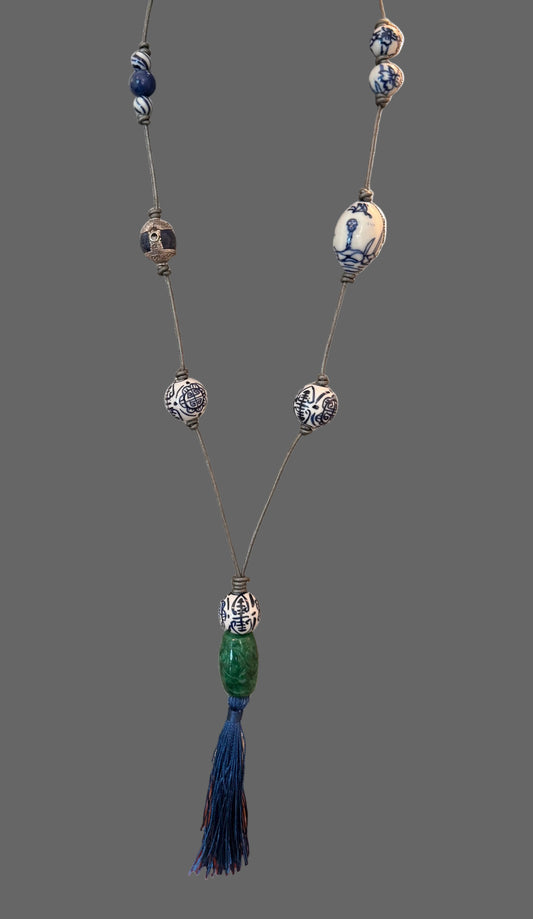 BLUE & WHITE WITH JADE